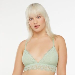 Savage X Fenty Deco Glass Lace Bralette Size Small